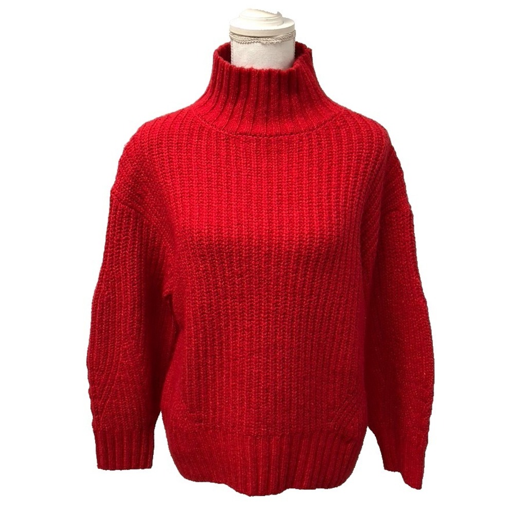 Maeve Anthropologie Sweater Jumper Womens Small Chunky Knit Turtleneck Oversize